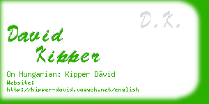 david kipper business card